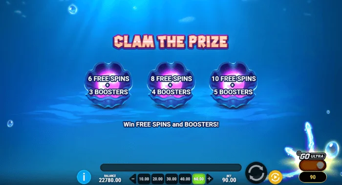 Manta Mayhem - избор на мида в Clam The Prize